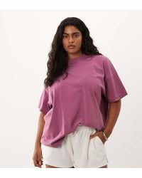 4505 - Curve Icon Heavyweight Cotton Oversized T-Shirt With Quick Dry Finish - Lyst