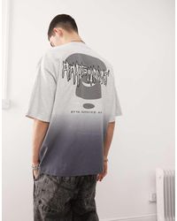 Aape By A Bathing Ape - Camiseta Con Estampado Degradado Y Logo En La Espalda De - Lyst