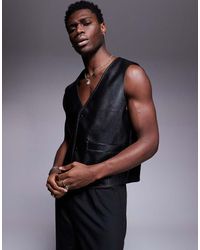ASOS - Gilet Van Imitatieleer - Lyst