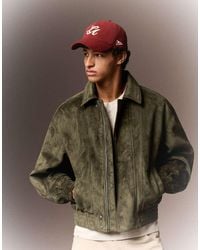 Bershka - Faux Suede Jacket - Lyst