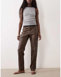 Bardot - Faux Leather High Waisted Pants - Lyst