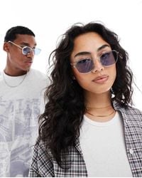 A.Kjærbede - Hello Round Metal Frame Sunglasses - Lyst