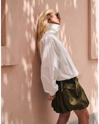 ASOS - Pocket Detail Satin Bubble Skirt - Lyst