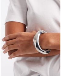ASOS - Cuff Bangle With Wavy Design - Lyst
