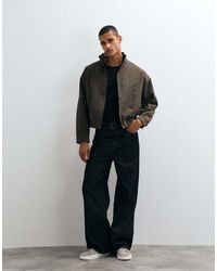 SELECTED - Giacca Bomber Leggera Cioccolato Selezionata Con Collo Alto - Lyst