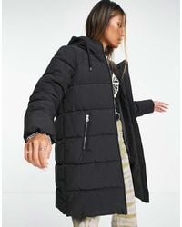 ONLY - Abrigo Largo Acolchado Con Capucha De - Lyst