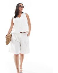 ONLY - High Waist Longline Tailored Shorts - Lyst