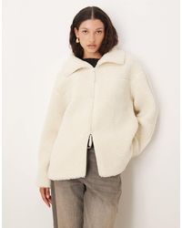 Gina Tricot - Pile Zip Up Shacket - Lyst