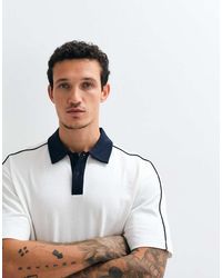 ASOS - Relaxed Polo With Contrast Tipping - Lyst