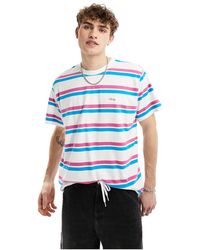 Obey - Camiseta a rayas multicolor - Lyst