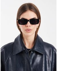 ASOS - Asos Deisgn Mid Square Sunglasses - Lyst