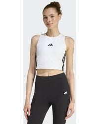 adidas Originals - Essentials 3-Stripes Padded Tank - Lyst