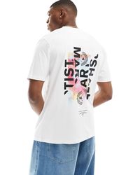Marshall Artist - Camiseta blanca con estampado gráfico en la espalda - Lyst