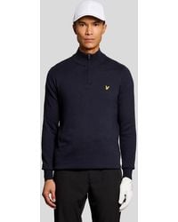 Lyle & Scott - Mid Knits Golf Quarter Zip Jumper - Lyst