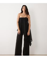 Kaiia - Exclusive High Waisted Tailored Wide Leg Trousers Co-Ord - Lyst