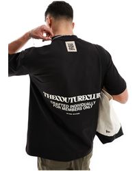 The Couture Club - T-shirt pesante nera con grafica sul retro - Lyst