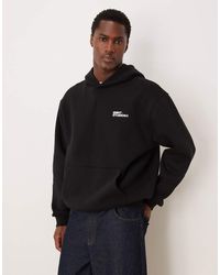 ASOS - Relaxed Hoodie With Logo Print - Lyst