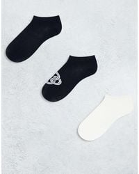 GANT - Confezione Da 3 Paia Di Calzini Sportivi E Bianchi Con Logo A Monogramma - Lyst
