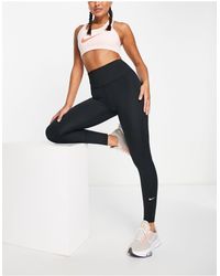 Nike - – one dri-fit – formende leggings mit hohem bund - Lyst