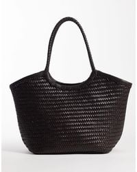 ASOS - Leather Weave Basket Bag - Lyst
