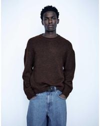 Pull&Bear - Basic-pullover mit rundhalsausschnitt - Lyst