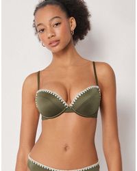Calzedonia - Padded Push-Up Bikini Top Refined Shine - Lyst