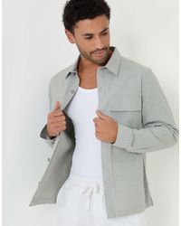 Threadbare - Linen Blend Lightweight Shacket - Lyst