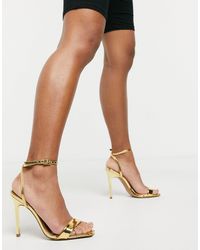 ASOS Nala - Minimalistische Sandalen Met Hak - Lyst