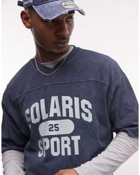 ASOS - Boxy Oversized T-Shirt With Sport Graphic - Lyst