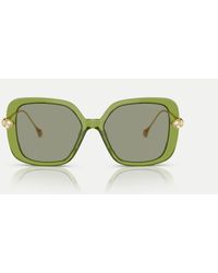 Swarovski - Sk6011 Rectangle Sunglasses With Lens - Lyst