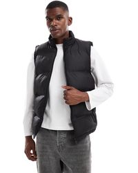 New Look - Puffer Gilet - Lyst