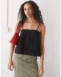 Collusion - Top De Tirantes Con Diseño Estilo Patchwork Y Espalda Abierta De Croché De - Lyst