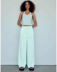 Stradivarius - Palazzo jogger Trousers With Elastic Waistband - Lyst