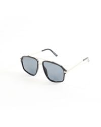 ASOS - Aviator Sunglasses With Smoke Lens And Detail Frame - Lyst