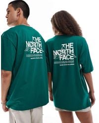 The North Face - Mountain Sketch Back Print Oversized T-Shirt - Lyst