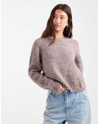 Vero Moda - Soft Fluffy Knit O-neck Jumper - Lyst