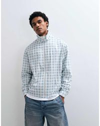 ASOS - Boxy Oversized Zip Through Funnel Neck Shirt Jacket - Lyst