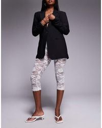 River Island - Lace Capris - Lyst