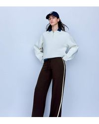 Bershka - Petite Contrast Side-Stripe Joggers - Lyst