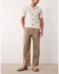 Farah - Greenport Poplin Garment Dye Pants - Lyst