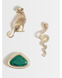 ASOS - Pack Of 3 Mixed Brooches - Lyst