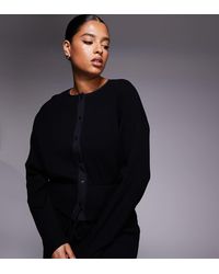 ASOS - Weekend Collective Curve Co-Ord Cinched Waist Waffle Cardigan - Lyst