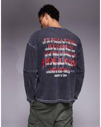Liquor N Poker - Oversized Long Sleeve Principles Of Life T-shirt - Lyst