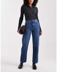 ONLY - Robbie High Waist Straight Leg Jeans - Lyst