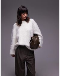 TOPSHOP - – besonders flauschiger oversize-pullover - Lyst