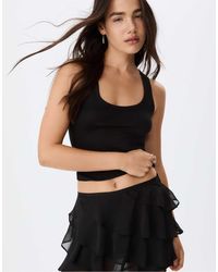Stradivarius - – gerüschter mini-skort - Lyst