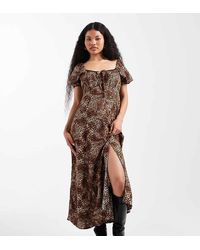 Miss Selfridge - Spun Midaxi Dress - Lyst