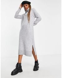 ONLY - Roll Neck Midi Jumper Dress - Lyst