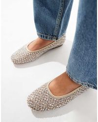 Steve Madden - Marli Embellished Ballet Flats - Lyst