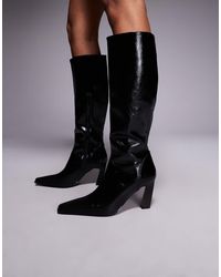 ASOS - Clara Chisel Toe Knee Boots - Lyst